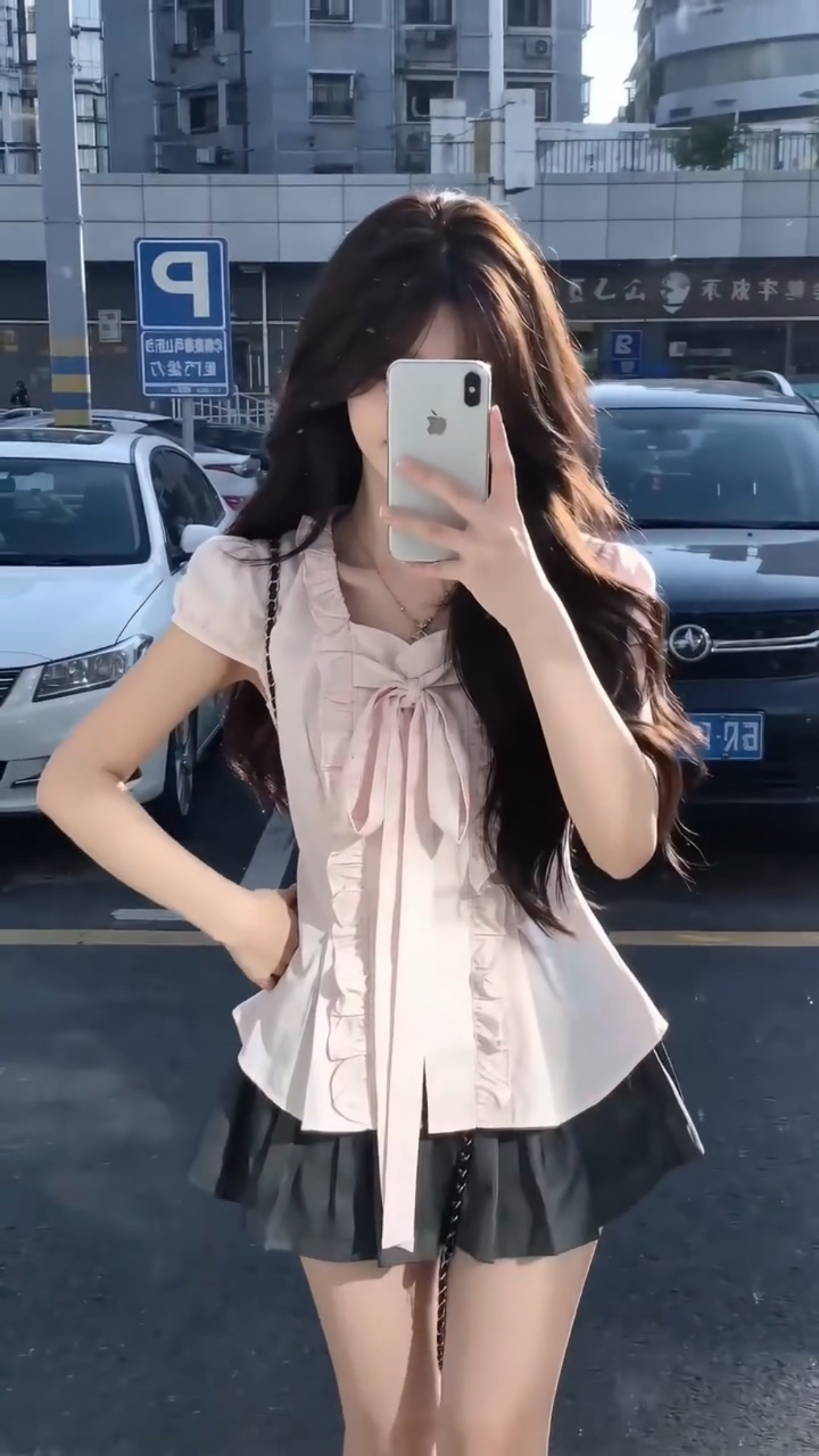 거품 소매 프릴 셔츠 맨위 여성
