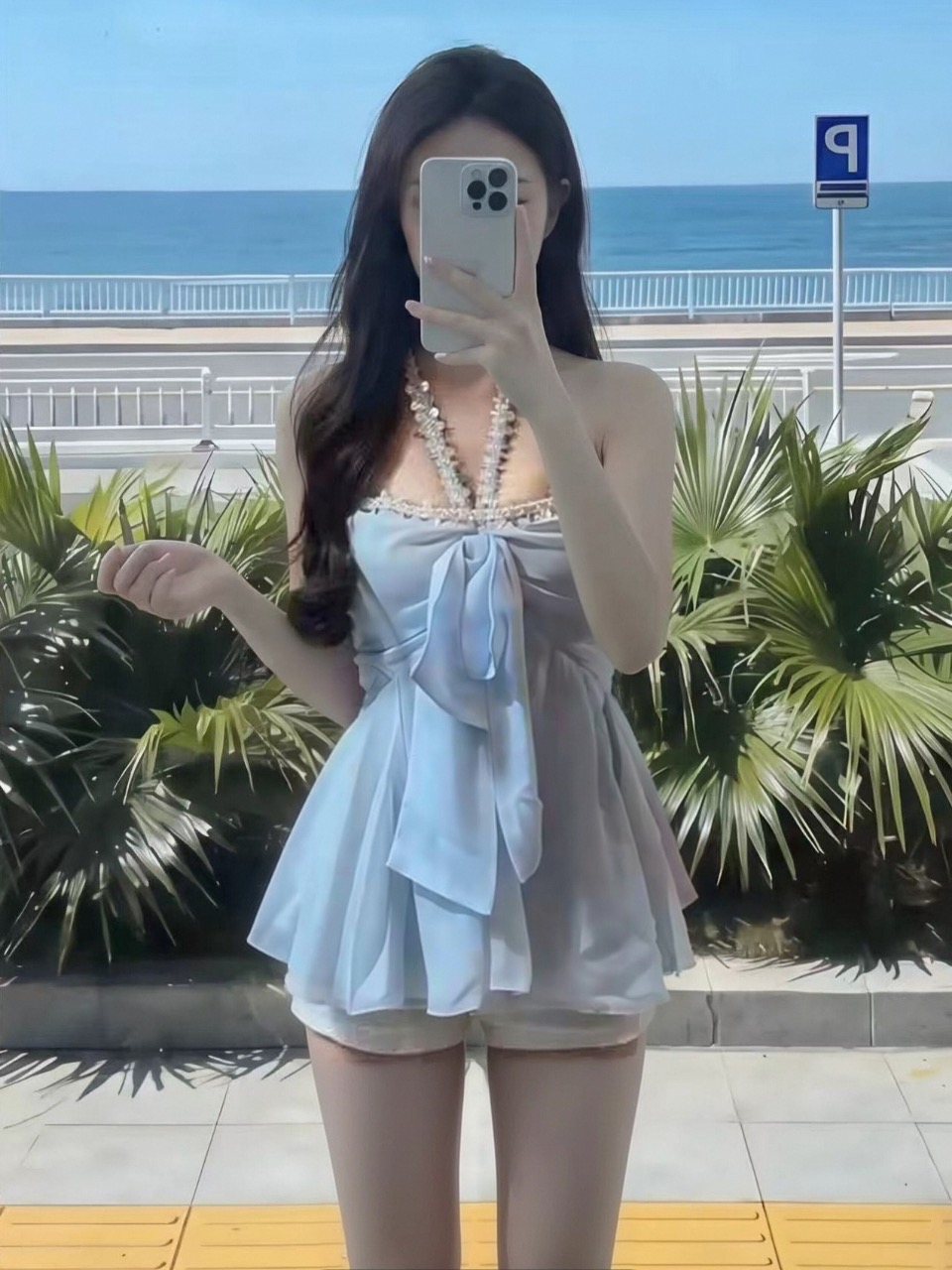 행침 목 캐미솔 맨위 여성