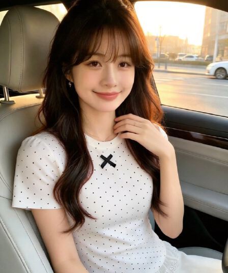 나비 매듭 레이스 패치워크 도트 무늬 맨위 여성