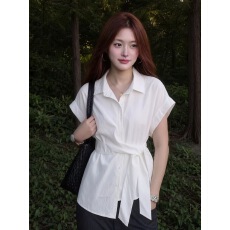 批发<b class='q'>不规则</b>白色衬衫上衣女