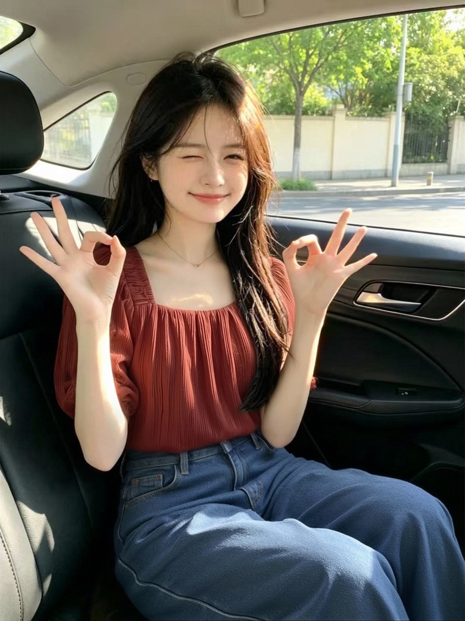 프릴 거품 소매 쉬폰 셔츠 맨위 여성