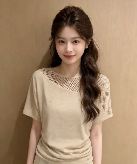 메시 그리드 패치워크 맨위 여성