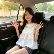 批发压褶娃娃衫<b class='q'>衬衫</b>上衣女