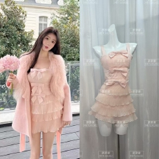 批发熊熊屋爱丽丝长/短 蕾丝网纱蝴蝶结<b class='q'>百褶</b>花边甜美白富美<b class='q'>连衣裙</b>