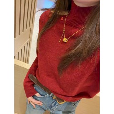 批发软糯慵懒风镂空长袖针织毛衣女款2025新款冬季<b class='q'>宽松</b>可外穿内搭上衣