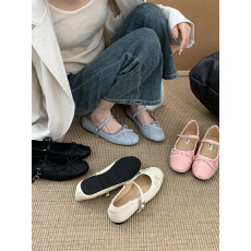 批发法式平底小香风玛丽珍单鞋<b class='q'>女鞋</b>子2025年新款春秋季<b class='q'>韩版</b>晚晚鞋