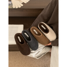 小众复古加绒勃肯鞋毛毛鞋女2025秋冬新款外穿棉拖毛毛拖鞋