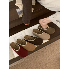 复古防滑厚底增高半拖勃肯鞋女2025新款秋季百搭软底外穿包头拖鞋