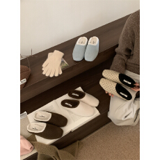 平底舒适包头毛毛拖鞋女2025秋季新款复古外穿毛绒百搭加绒半拖鞋