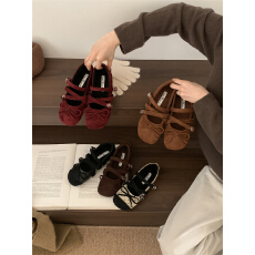 复古蝴蝶结交叉带甜酷晚晚单鞋女2025秋季新款芭蕾舞温柔玛丽珍鞋