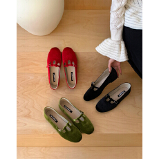 2026春夏季新款法式圆头浅口单鞋女复古玛丽珍鞋芭蕾舞鞋夏