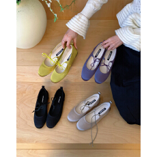 批发法式平底可爱玛丽珍单鞋女韩版温柔仙女风蝴蝶结配裙少女豆豆瓢鞋