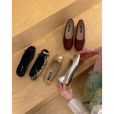 批发法式蝴蝶结圆头芭蕾舞鞋仙女鞋平底温柔晚晚鞋<b class='q'>夏</b>季新款女士小单鞋