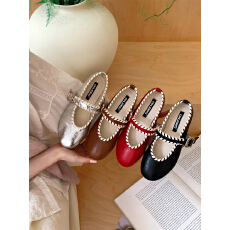 批发编织刺绣玛丽珍鞋女2026春<b class='q'>夏</b>季新款民族风浅口平软底芭蕾舞单鞋子