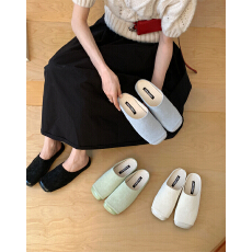 批发复古编织包头拖鞋女外穿2026春夏平底勃肯鞋半拖软底一脚蹬穆勒鞋