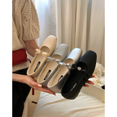 批发法式<b class='q'>甜美</b>风方头玛丽珍鞋女平底蝴蝶结浅口单鞋百搭芭蕾舞鞋女鞋子