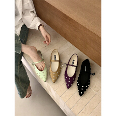 批发气质红色水钻玛丽珍单鞋女鞋子2026<b class='q'>春</b>秋季配裙子晚晚鞋