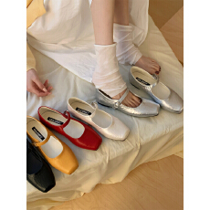 批发韩国小众猪鼻子玛丽珍鞋女2026新款温柔晚晚风浅口芭蕾鞋软底单鞋