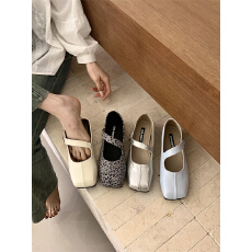 批发法式银色经典晚晚风玛丽珍女夏季新款平底复古软底文艺芭蕾鞋单鞋