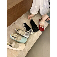 批发平底复古单鞋女2026夏秋新款小红色仙女鞋子配裙子玛丽珍芭蕾舞鞋