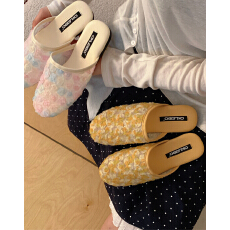 批发2026新款法式包头拖鞋女<b class='q'>气质</b>显瘦时尚蕾丝性感半拖鞋中式网纱凉拖