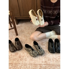 批发复古小众分趾软底乐福鞋2026新款软底仙女风小白鞋猪蹄穆勒一脚蹬