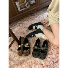 批发巨<b class='q'>舒适</b>好穿不累脚法式复古圆头蝴蝶结芭蕾舞单鞋手工女鞋