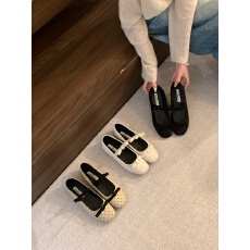 批发法式晚晚风蝴蝶结方头玛丽珍鞋芭蕾鞋2026新款仙女风配裙子奶奶鞋