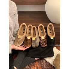 批发豹纹复古平底蝴蝶结棉鞋女2026秋冬新款<b class='q'>时尚</b>法式玛丽珍晚晚鞋