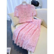 批发蕾丝小香风连衣裙女女款新款爆款早<b class='q'>秋</b>季穿搭气质时尚套装裙子