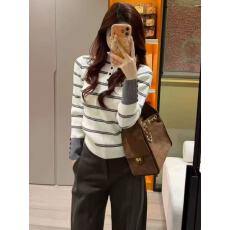 批发韩系chic<b class='q'>条纹</b>半高领针织<b class='q'>打底衫</b>女秋冬修身显瘦内搭小众上衣