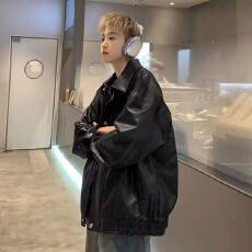 批发2025秋<b class='q'>冬</b>新款日系复古皮衣外套男生春秋季机车街头潮牌痞帅宽松炸