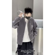 批发实体2025秋季新款美式复古潮牌棒球领宽松百搭潮流<b class='q'>时尚</b>夹克男装