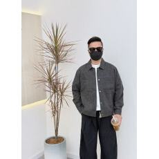 批发2025春季男<b class='q'>时尚</b>潮流百搭宽松翻领夹克美式复古水洗做旧外套潮痞帅