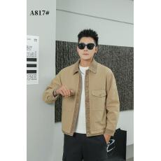 批发飞行夹克男春秋新款修身拼接假两件翻领休闲潮流痞帅高级男装外套