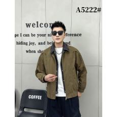 批发飞行夹克男春秋新款修身拼接假两件翻领休闲潮流痞帅高级男装外套