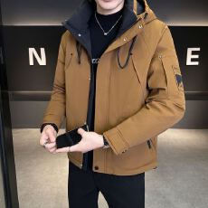 批发轻薄羽绒服男士冬季加厚2025新款今年流行爆款高级感短款工装外套