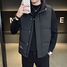 批发2025新款冬季男士羽绒马甲潮流<b class='q'>时尚</b>休闲高端男装加厚轻薄保暖外套