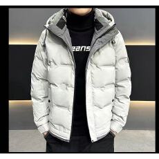 羽绒服男新款2025冬季潮牌帅气加厚保暖外套连帽青年白鸭绒防寒服