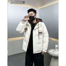 批发短款防寒羽绒服男士2025新款冬季加厚保暖白鸭绒上衣休闲连帽外套
