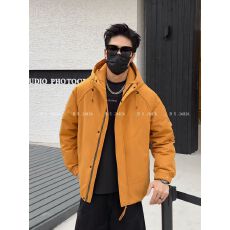 批发连帽厚款白鸭绒羽绒服男士2025新款冬季保暖休闲外套男款冲锋上衣