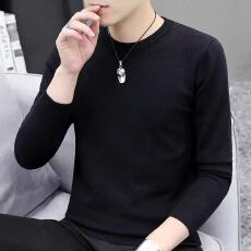 批发圆领毛衣<b class='q'>男</b>士套头圆领<b class='q'>针织衫</b>加厚2025新款修身打底衫春秋季内搭