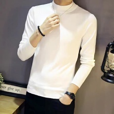 批发半高领毛衣<b class='q'>男</b>士套头圆领<b class='q'>针织衫</b>加厚2025新款修身打底衫春秋季内搭