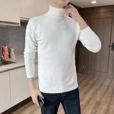 批发高领毛衣<b class='q'>男</b>士套头圆领<b class='q'>针织衫</b>加厚2025新款修身打底衫春秋季内搭