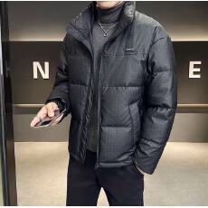 欧货轻奢2025冬季男士立领羽绒服鸭绒潮牌修身时尚保暖加厚外套