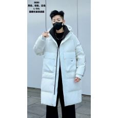 长款连帽羽绒服男士高级感冬季加厚保暖服2025年新款高端外套男款