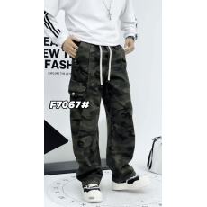 2025冬新款加绒加厚美式迷彩工装裤男宽松多口袋休闲长裤潮流百搭