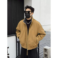 批发2025新款<b class='q'>冬</b>季羽绒服男短款立领加厚保暖外套潮牌高级感痞帅面包服