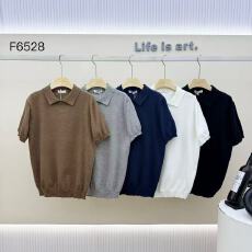 外贸英伦复古休闲翻领短袖T恤男夏季薄款弹力商务针织POLO马球衫