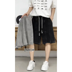 男士休闲短裤夏季潮流抽绳松紧腰大裤衩时尚痞帅半截裤新款五分裤